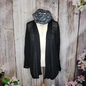 Pins & Needles Black Slit Side Cardigan